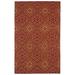 Red 42 x 0.13 in Area Rug - Wrought Studio™ Marble Falls Geometric Area Rug Wool | 42 W x 0.13 D in | Wayfair VKGL7556 34816004