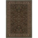 Green/White 48 x 0.43 in Area Rug - Astoria Grand Shelburne Oriental Green/Ivory Area Rug Polypropylene | 48 W x 0.43 D in | Wayfair