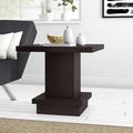 Zipcode Design™ Kassidy Pedestal Square End Table Wood in Brown | 21.5 H x 23.5 W x 23.5 D in | Wayfair ZIPC7392 34839440