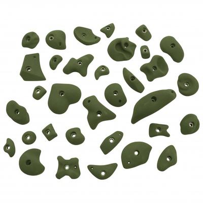 KMZ Holds - Set 5 - 33er S-Mega Klettergriffset oliv/weiß Image