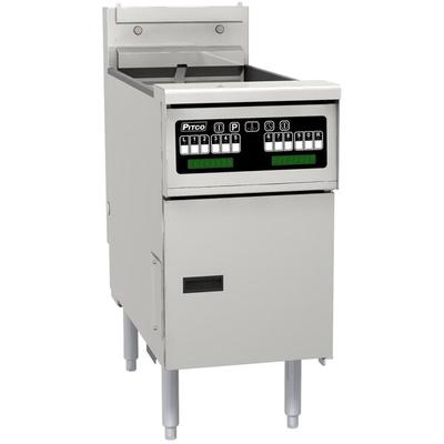 Pitco® SE14R-VS7 40-50 lb. Solstice Electric Floor Fryer with 7" Touchscreen Controls - 240V, 3 Phase, 22kW