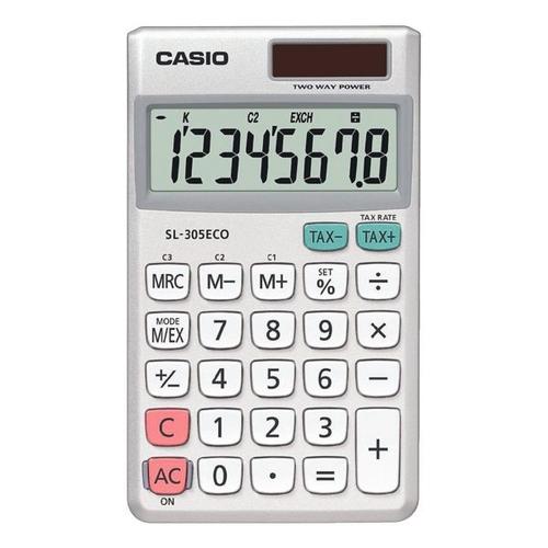 Taschenrechner »SL-305ECO« silber, CASIO, 11.9x0.9x7 cm
