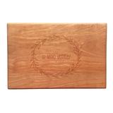 Susquehanna Glass Cherry Wood In Vino Veritas Artisan Cutting Board Wood in Brown/Red | 0.625 H x 12 W x 8 D in | Wayfair WAY-3681-2782