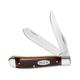 Buck Knives 382 Trapper Folding Pocket Clip and Spey 420J2 Stainless Steel Blades Woodgrain Handle SKU - 995025