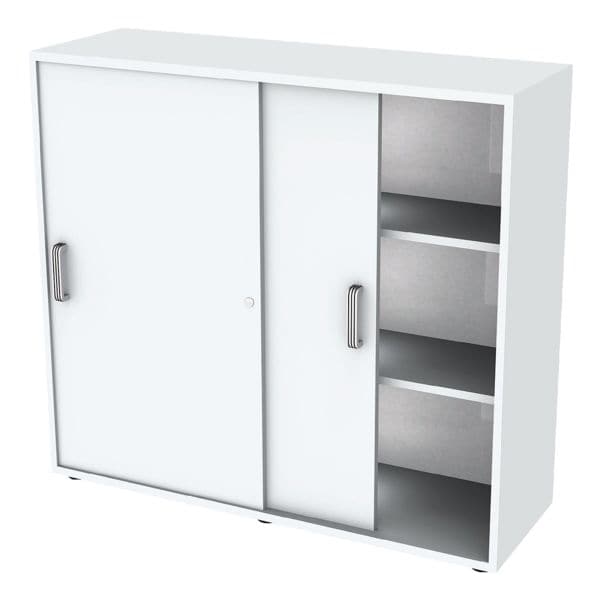OTTO Office Premium Schiebetürenschrank »OTTO Office Line III« 3 OH grau, 120x110x40 cm