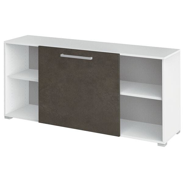 röhr Sideboard »Objekt Plus« 1 Schiebetür grau, 160x74.5x43.4 cm