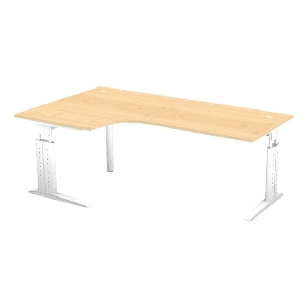 OTTO Office Premium Winkelschreibtisch »Otto Office Line III« 200 cm 90°-Winkel weiß, 200x86x80 cm