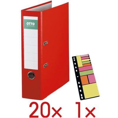 OTTO Office 20 Ordner »Exclusive I« inkl. 1 Packung Haftstreifen »Universal« rot, 8x32x28.5 cm Image