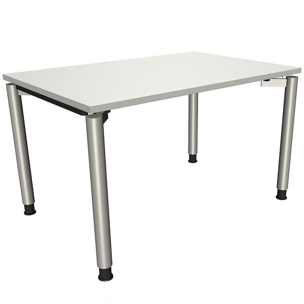 fm Büromöbel Schreibtisch »Fastline« 120 cm 4-Fuß grau, 120x82x80 cm