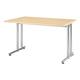 Schreibtisch »Flexiline II« 120 cm braun, HAMMERBACHER, 120x72x80 cm