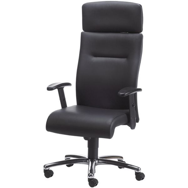 Nowy Styl Leder-Chefsessel »Eco Lux« mit Armlehnen schwarz Image
