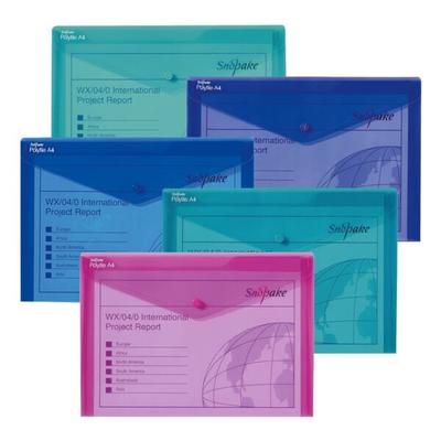 Snopake Sammelmappe A4 quer 180 Blatt mehrfarbig