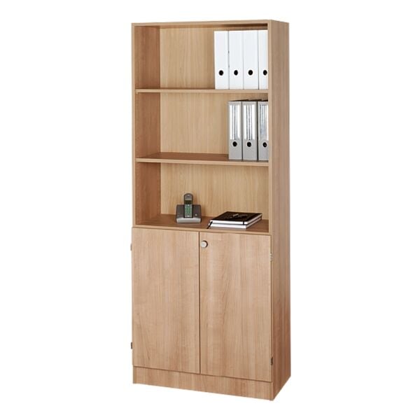 HAMMERBACHER Mehrzweckschrank »Q-Line« abschließbar braun, 80x200.4x42 cm Image