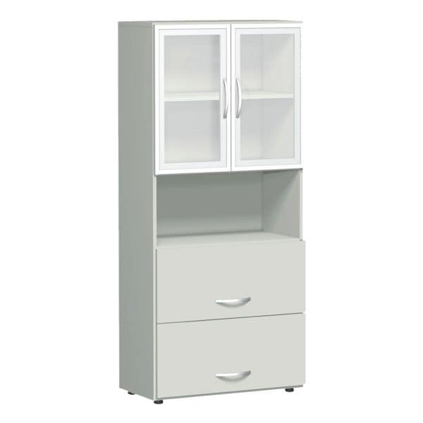 Geramöbel Mehrzweckschrank »New York« grau, 80x181x42 cm