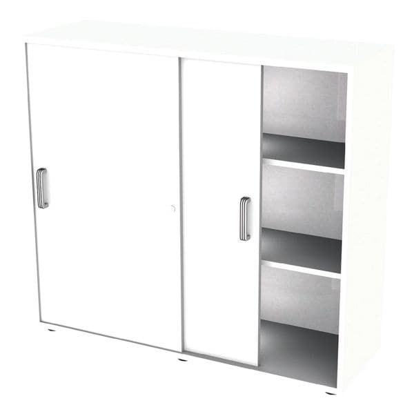 OTTO Office Premium Schiebetürenschrank »OTTO Office Line III« 3 OH weiß, 120x110x40 cm