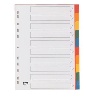 OTTO Office Kunststoffregister 10-teilig blanko A4 mehrfarbig, 22.5x29.7 cm Image