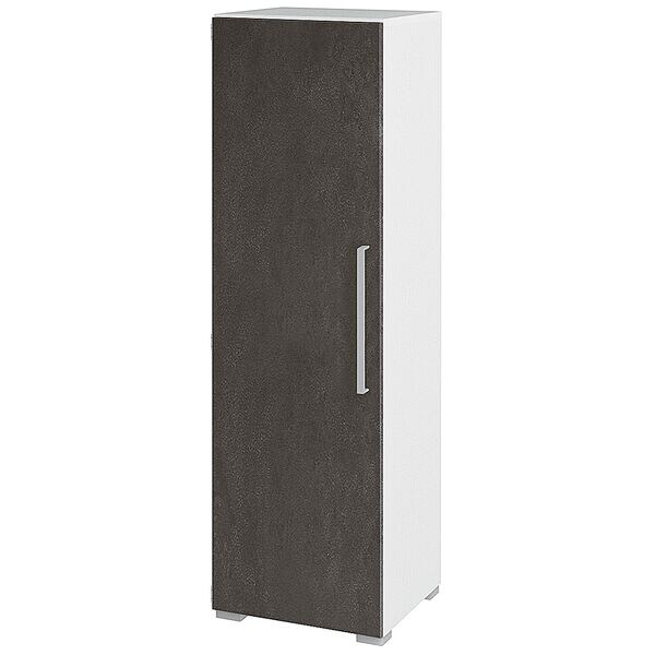 röhr Aktenschrank »Objekt Plus« 4 OH schmal Türanschlag links grau, 40x146.5x41.9 cm