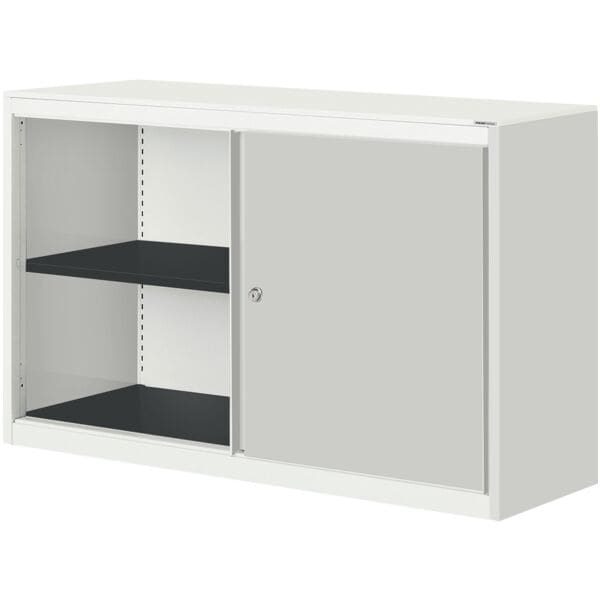 mauser Aufsatzelement für Stahlschrank mit Schiebetüren »Kontoro« 125 cm grau, 125x87x48.2 cm