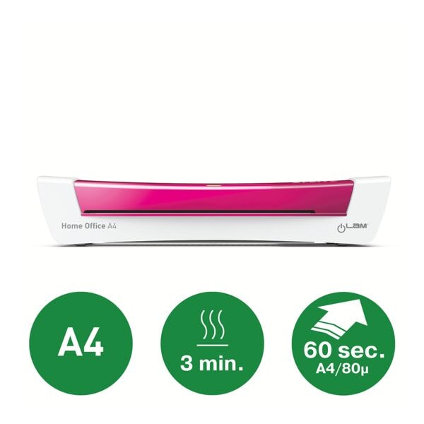 Leitz A4 Laminiergerät »iLam Home Office - pink (73680023)« pink, 37x7.6x12.8 cm Image