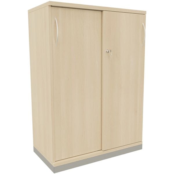 fm Büromöbel Schiebetürenschrank »Sidney« 80 cm breit 3 OH braun, 80x113.3x44.2 cm