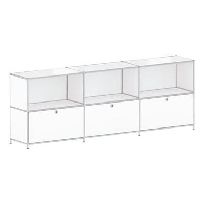 viasit Sideboard »System 4« auf Standfüßen weiß, 227.9x80.6x40.4 cm