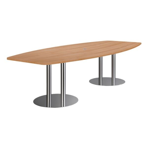 HAMMERBACHER Konferenztisch KT28S »Meeting« Tonnenform 280 cm braun, 280x75.5x130 cm Image