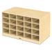 Jonti-Craft® Double Sided 20 Compartment Cubby w/ Bins Wood in Brown | 29.5 H x 48 W x 28 D in | Wayfair 4424JC