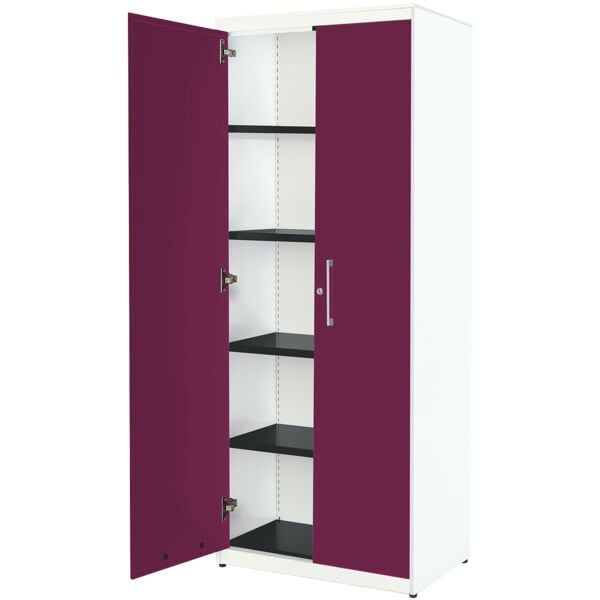 mauser Stahlschrank mit Flügeltüren »Kontoro« 5 OH 85 cm weiß, 85x202.5x48.2 cm Image
