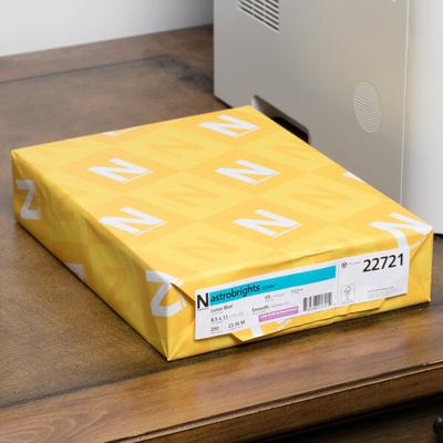 Astrobrights 22721 8 1/2" x 11" Lunar Blue Pack of 65 lb. Smooth Color Paper Cardstock - 250 Sheets