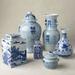 Blue Ming Ceramic Collection - Happiness Vase - Frontgate