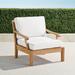 Cassara Lounge Chair with Cushions in Natural Finish - Resort Stripe Cobalt, Standard - Frontgate