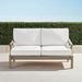 Cassara Loveseat with Cushions in Weathered Finish - Cara Stripe Indigo - Frontgate