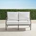 Carlisle Loveseat with Cushions in Slate Finish - Resort Stripe Aruba, Standard - Frontgate