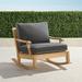 Cassara Rocking Lounge Chair with Cushions in Natural Finish - Rain Sailcloth Seagull - Frontgate
