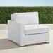 Palermo Left-facing Chair with Cushions in White Finish - Custom Sunbrella Rain, Special Order, Rain Black, Standard - Frontgate