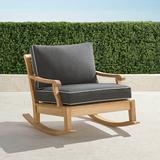 Cassara Rocking Lounge Chair with Cushions in Natural Finish - Rumor Midnight, Standard - Frontgate