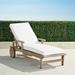 Cassara Chaise Lounge with Cushions in Weathered Finish - Rain Resort Stripe Cobalt - Frontgate