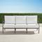 Carlisle Sofa with Cushions in Slate Aluminum - Sunbrella Rain, Rain Dove - Frontgate