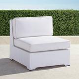 Set of 2 Palermo Center Chairs with Cushions in White Finish - Solid, Special Order, Coral/Red, Standard - Frontgate