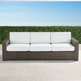 Palermo Sofa with Cushions in Bronze Finish - Rain Natural, Standard Cushion - Frontgate