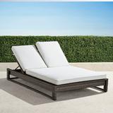 Palermo Double Chaise Lounge with Cushions in Bronze Finish - Aruba - Frontgate