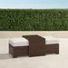 Palermo Coffee Table with Nesting Ottomans in Bronze Finish - Sailcloth Aruba - Frontgate