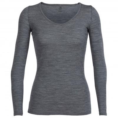 Icebreaker - Women's Siren L/S Sweetheart - Merinounterwäsche Gr S grau