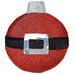 Northlight Seasonal 17.25" Pre-Lit Red & Black Christmas Ball Ornament Wall Decor | 17.25 H x 15.5 W in | Wayfair 31581391
