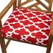 Red Barrel Studio® Shivers Stylish Indoor/Outdoor Dining Chair Cushion Polyester in Red/Blue | 3 H x 19 W in | Wayfair DBYH5677 37087676