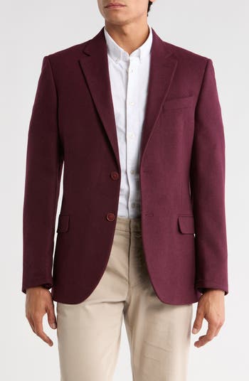 Nautica Men's Notch Lapel Dinner Jacket (Burgundy) only .98: eDeal Info