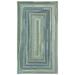 Blue 48 x 0.5 in Area Rug - August Grove® Florence Geometric Handmade Braided Light Area Rug Nylon/Wool | 48 W x 0.5 D in | Wayfair