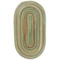 Green/White 110 x 0.5 in Indoor Area Rug - Loon Peak® Kenji Handmade Braided Wool Rug Nylon/Wool | 110 W x 0.5 D in | Wayfair LNPK4062 37147247