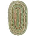 Green/White 48 x 0.5 in Indoor Area Rug - Loon Peak® Kenji Handmade Braided Wool Rug Nylon/Wool | 48 W x 0.5 D in | Wayfair LNPK4062 37147243