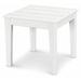 POLYWOOD® Newport 18" End Outdoor Table Plastic in White | 17 H x 18 W x 18 D in | Wayfair CT18WH